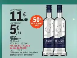 E.Leclerc ERISTOFF Vodka offre