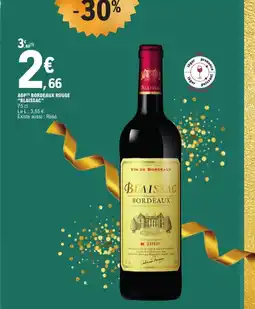 E.Leclerc BLAISSAC AOP Bordeaux rouge offre