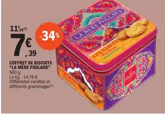 E.Leclerc LA MÈRE POULARD Coffret de biscuits offre