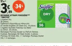 E.Leclerc SWIFFER Recharge attrape poussière offre