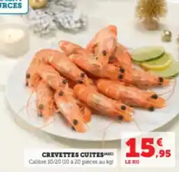 Super U Crevettes cuites offre
