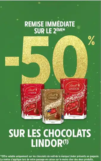 Intermarché Express LINDOR Sur les chocolats offre