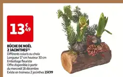 Auchan Supermarché Bûche de Noël 2 Jacinthes offre