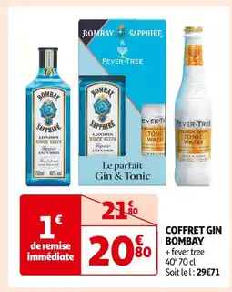 Auchan Supermarché Bombay Coffret Gin offre