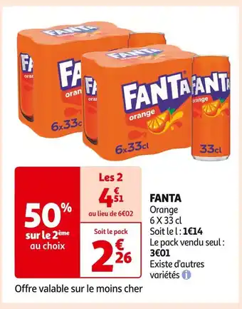 Auchan Supermarché Fanta offre