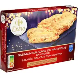 Carrefour CARREFOUR EXTRA Saumon sauvage du Pacifique en croûte MSC surgelé offre