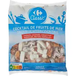 Carrefour CARREFOUR CLASSIC' Cocktail de fruits de mer surgelés offre