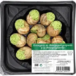 Carrefour 12 escargots* de Bourgogne préparés à la Bourguignonne offre