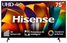 Auchan Tv Led 75/189 Cm Hisense 75A69N offre