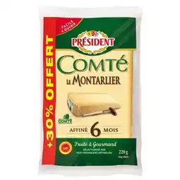 Carrefour PRÉSIDENT Comté LE MONTARLIER A.O.P offre