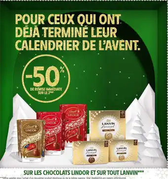 Intermarché Express LANVIN Sur les chocolats lindor et sur tout offre