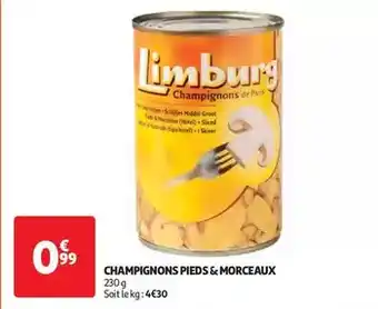 Auchan Champignons pieds & morceaux offre