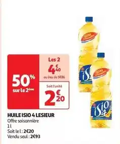 Auchan Lesieur - huile isio 4 offre