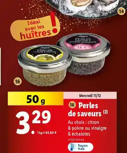 Lidl Perles de saveurs offre