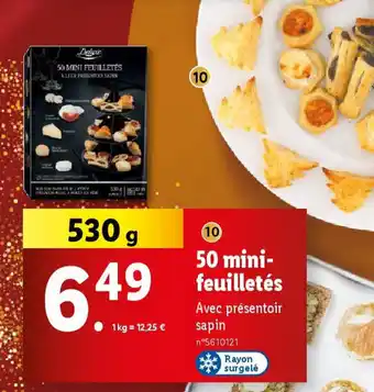 Lidl 50 mini- feuilletés offre