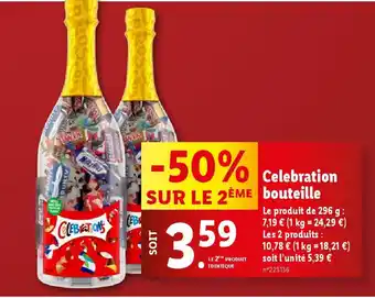 Lidl Celebration bouteille offre