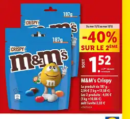 Lidl M&M's Crispy offre