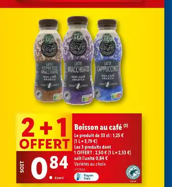 Lidl Boisson Au Cafe offre