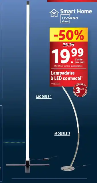 Lidl Smart HomeLampadaire à LED connecté offre