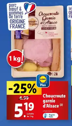 Lidl Choucroute garnie d'Alsace (2) offre
