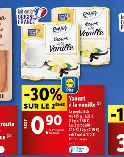 Lidl Yaourt à la Vanille offre