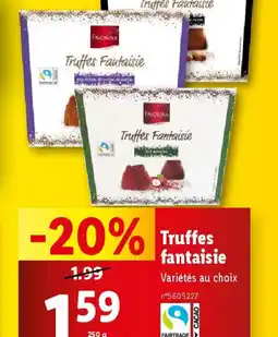 Lidl Truffes Fautaisie offre