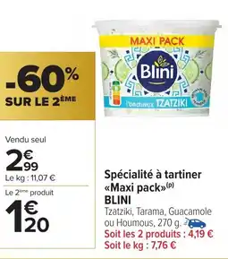 Carrefour Market Spécialité à tartiner <<Maxi pack>>(P) BLINI offre