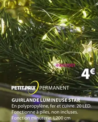 JYSK Guirlande Lumineuse Star offre