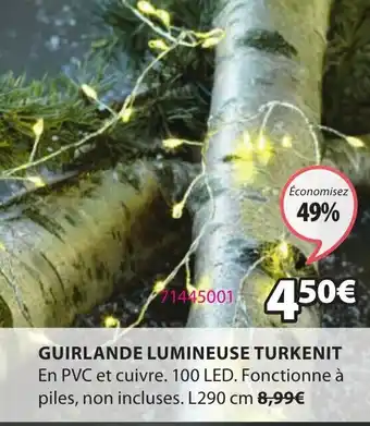 JYSK Guirlande Lumineuse Turkenit offre