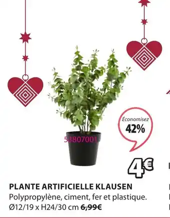 JYSK Plante artificielle Klausen offre