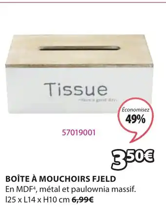 Boîte à Mouchoirs Fjeld