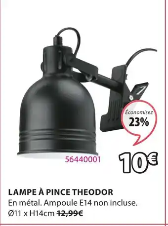 JYSK LKampe à Pince Theodor offre