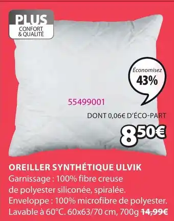 JYSK Oreiller Synthétique Ulvik offre