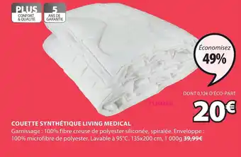 JYSK Couette Synthétique Living Medical offre