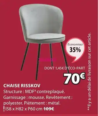 JYSK Chaise Risskov offre