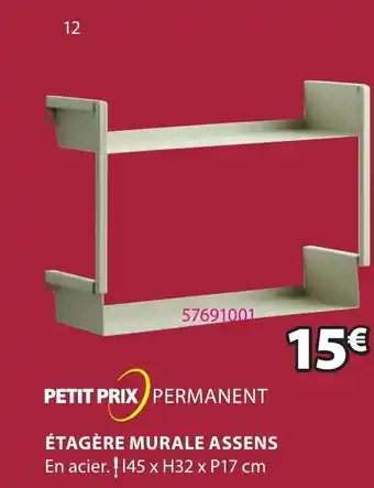 JYSK Etagère murale Assens offre