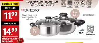 Lidl ERNESTO Faitout en acier inoxydable offre