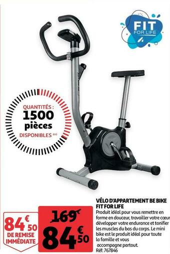 Auchan Vélo d'appartement be bike fit for life offre