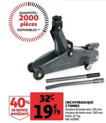 Auchan Cric hydraulique 2 tonnes offre