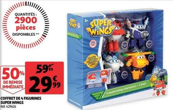 Auchan Super wings coffret de 4 figurines offre