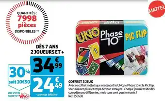 Coffret 3 jeux