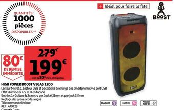 Auchan High power boost vegas 1200 offre