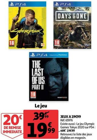 Auchan Jeux a 19€99 offre