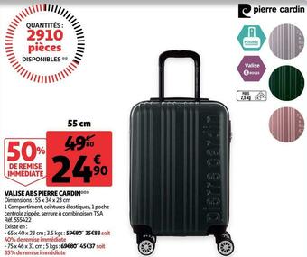 Auchan Valise abs pierre cardin offre