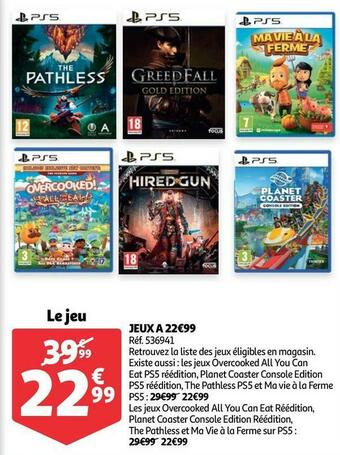 Auchan Jeux a 22€99 offre