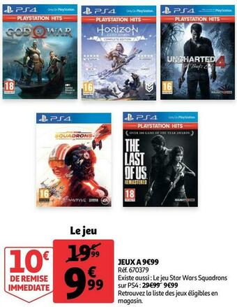 Auchan Jeux a 9€99 offre