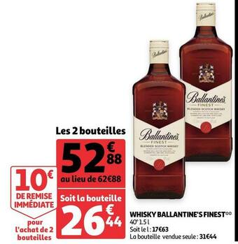 Auchan Ballantine's whisky finest offre