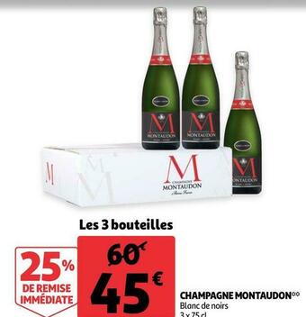 Auchan Montaudon champagne offre