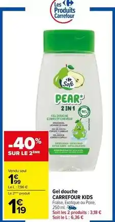 Carrefour Carrefour - gel douche offre