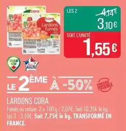 Match Cora - lardons offre